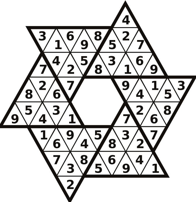 Seite 17: Sternsudoku Lösung (Wiener Zeitung, WZ Rätselheft Sommer 2026)
