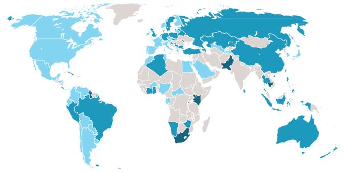 Weltkarte zur Klimawadelanpassung