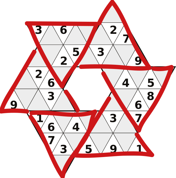 Sternsudoku Anleitung: Dreiecke statt Quader