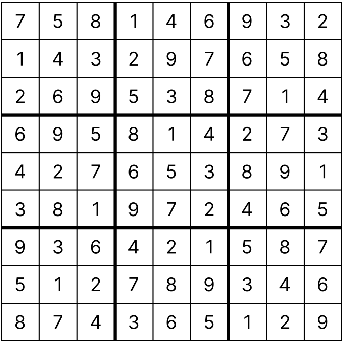 Seite 32 Sudoku (Schwer) Lösung (Wiener Zeitung, WZ Rätselheft Sommer 2026)