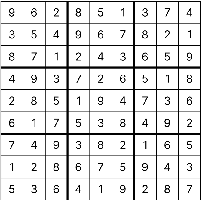 Seite 47 Sudoku (Leicht) Lösung (Wiener Zeitung, WZ Rätselheft Sommer 2026)