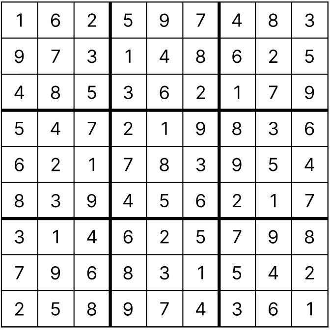 Seite 46 Sudoku (Schwer) Lösung (Wiener Zeitung, WZ Rätselheft Sommer 2026)