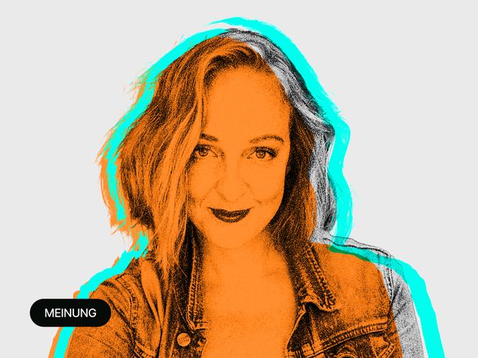 Ein stilisiertes Portrait von Nunu Kaller.