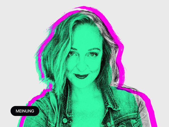 Ein stilisiertes Portrait von Nunu Kaller.