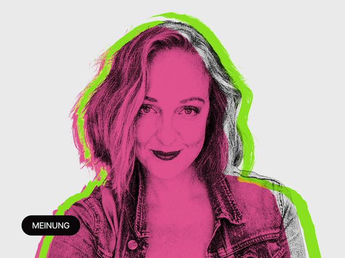 Ein stilisiertes Portrait von Nunu Kaller.