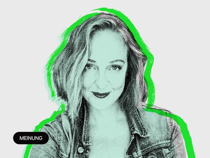 Ein stilisiertes Portrait von Nunu Kaller.