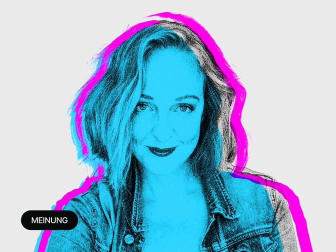 Ein stilisiertes Portrait von Nunu Kaller.