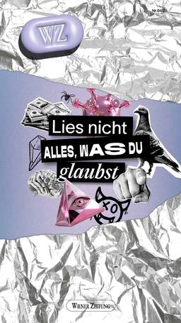 Titelseite der Ausgabe "Lies nicht alles, was du glaubst" des WZ-Magazins.