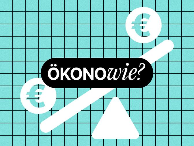 Illustration von einer Waage mit Euros