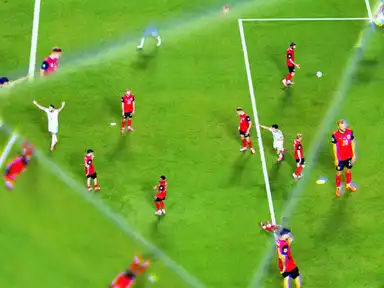 Fußball – FIFA-Weltmeisterschaft 2026 – Gruppe J – Algerien gegen Österreich – Kansas City Stadium, Kansas City, Missouri, USA – 27. Juni 2026: Der algerische Spieler Rafik Belghali jubelt nach dem ersten Tor seiner Mannschaft.