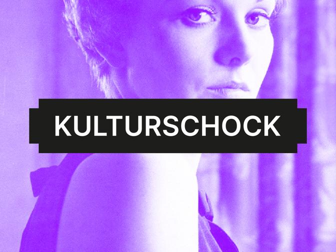 Ein Bild von Kim Novak, darüber der Titel "Kulturschock".