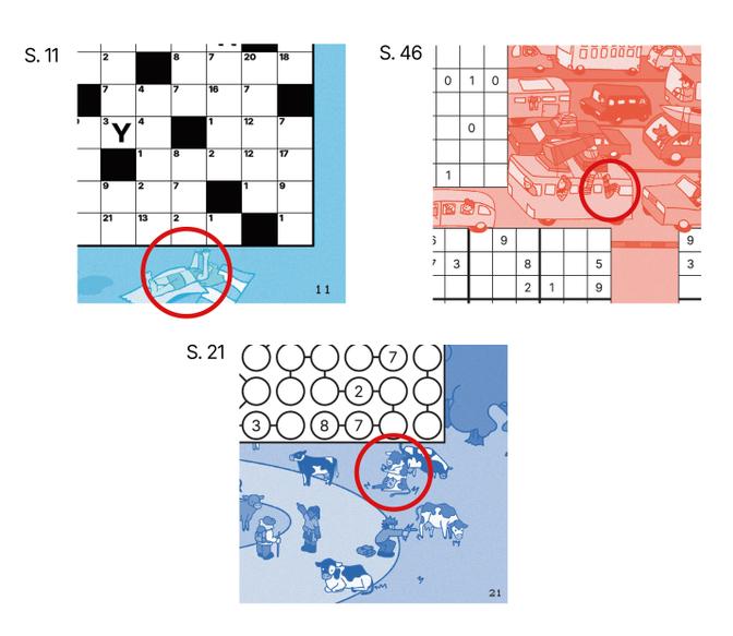 Seite 78-79 Algokind Wimmelbild Lösung (Wiener Zeitung, WZ Rätselheft Sommer 2026)