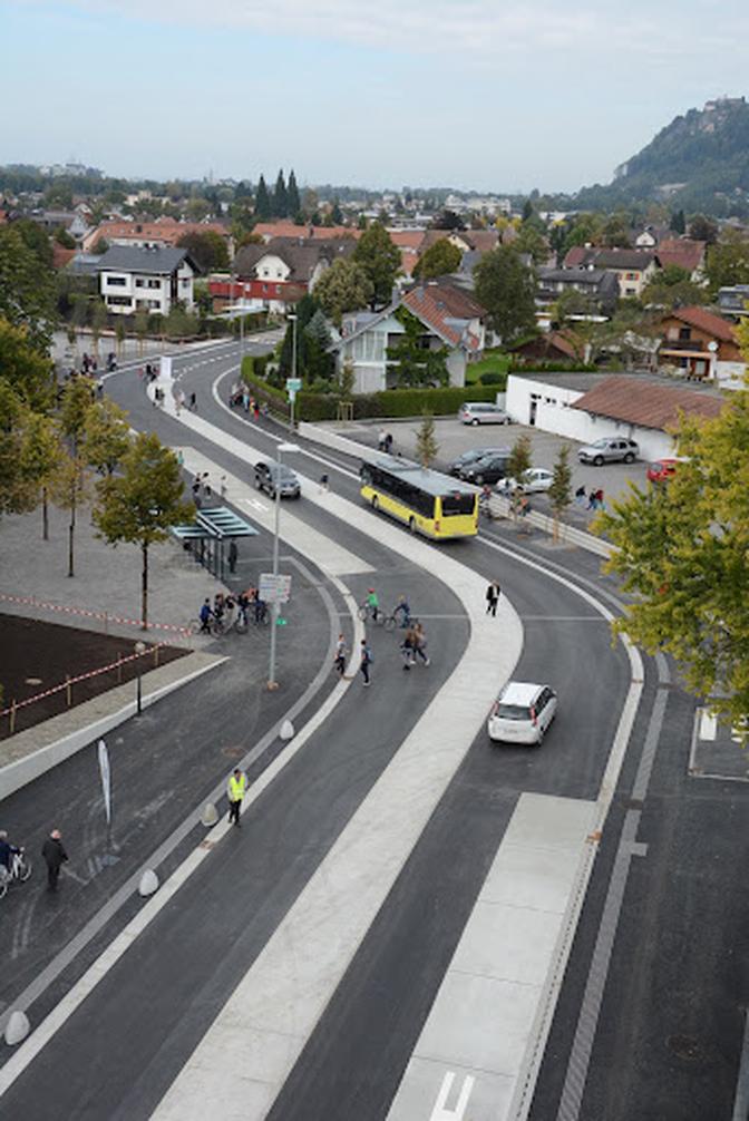 Die Begegnungszone in Wolfurt