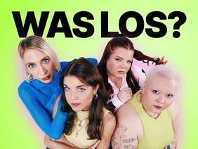 Was los? Titelbild mit den vier Podcasthosts