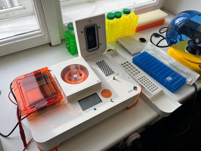 Utensilien einer Pandemieforscherin