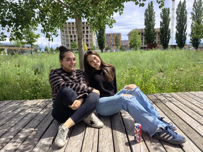 Ghazal und Alina in Reininghaus