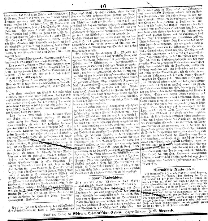 Screenshot einer Seite der Wiener Zeitung aus dem Archiv